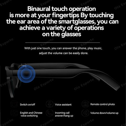 Bluetooth Smart Audio Glasses – Calls, Music & Voice Control - HighRunners