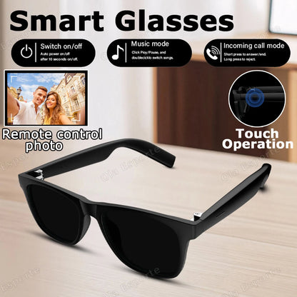 Bluetooth Smart Audio Glasses – Calls, Music & Voice Control - HighRunners