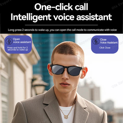 Bluetooth Smart Audio Glasses – Calls, Music & Voice Control - HighRunners
